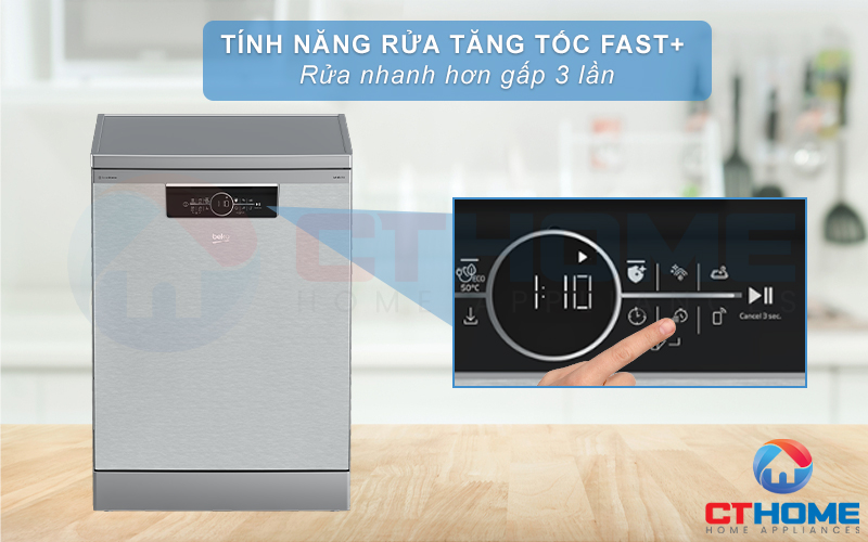 MÁY RỬA CHÉN ĐỘC LẬP BEKO BDFN36650XC 16 BỘ 9