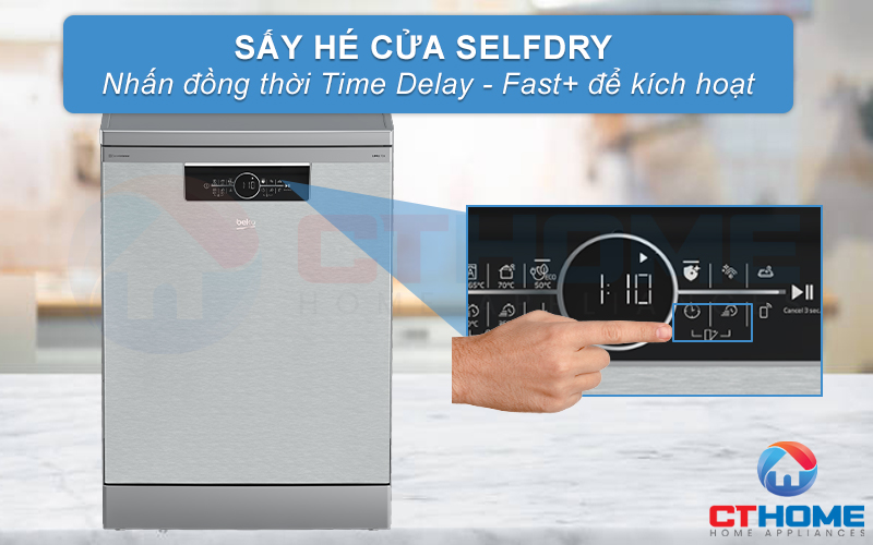 MÁY RỬA CHÉN ĐỘC LẬP BEKO BDFN36650XC 16 BỘ 7