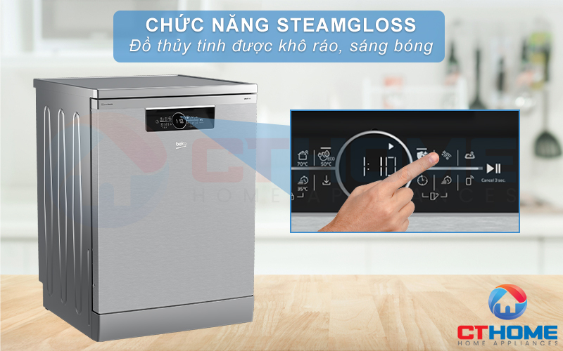 MÁY RỬA CHÉN ĐỘC LẬP BEKO BDFN36650XC 16 BỘ 6