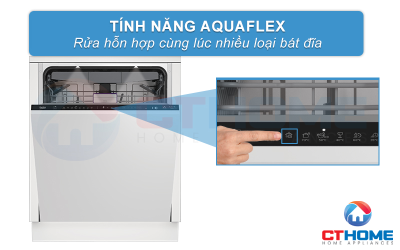 MÁY RỬA BÁT ÂM TỦ BEKO BDIN386E4AD - 16 BỘ 4