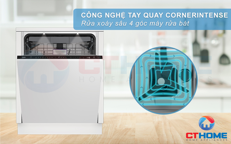 MÁY RỬA BÁT ÂM TỦ BEKO BDIN386E4AD - 16 BỘ 10