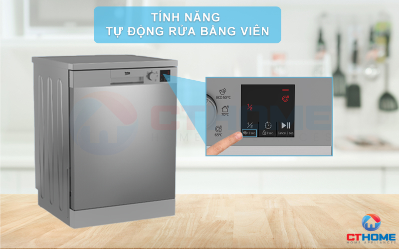 MÁY RỬA BÁT ĐỘC LẬP BEKO DVN05320X 13 BỘ 7