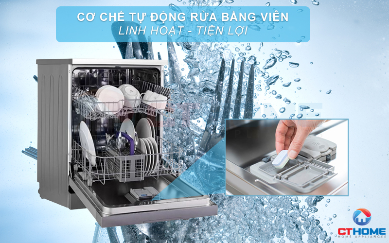 MÁY RỬA BÁT ĐỘC LẬP BEKO DVN05320X 13 BỘ 6