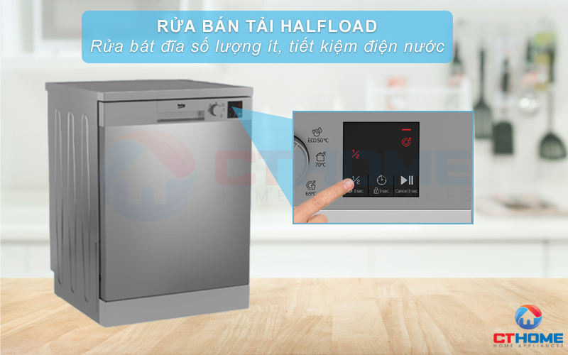 MÁY RỬA BÁT ĐỘC LẬP BEKO DVN05320X 13 BỘ 4