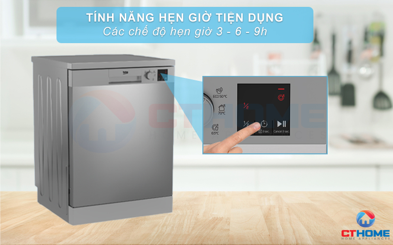 MÁY RỬA BÁT ĐỘC LẬP BEKO DVN05320X 13 BỘ 5