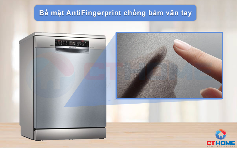 Bề mặt Inox chống bám vân tay giữ được độ bền đẹp theo thời gian.