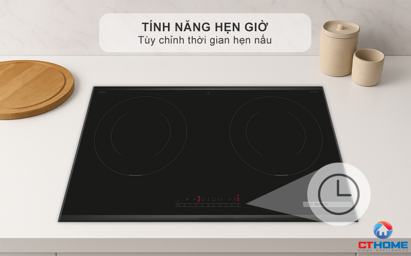 Tính năng hẹn giờ tiện lợi tùy chỉnh hẹn thời gian nấu