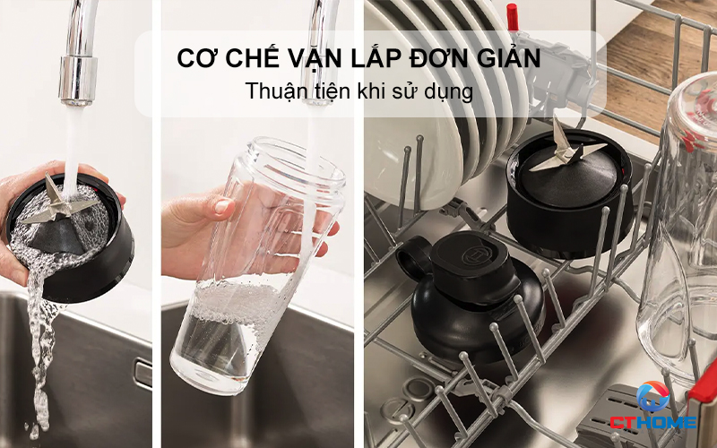 MÁY XAY SINH TỐ MINI BOSCH MMB2111M VITAPOWER SERIE 2 450W THÉP KHÔNG GỈ  mmb2111m 6