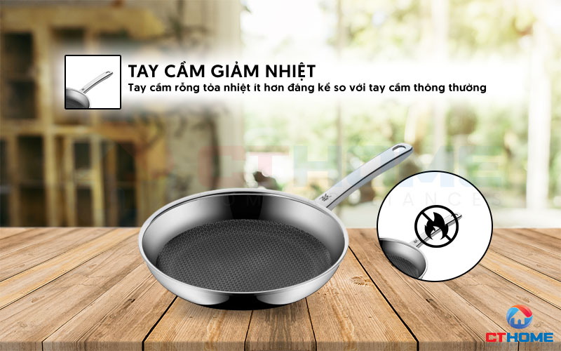 Thiết kế tay cầm giảm nhiệt an toàn sử dụng