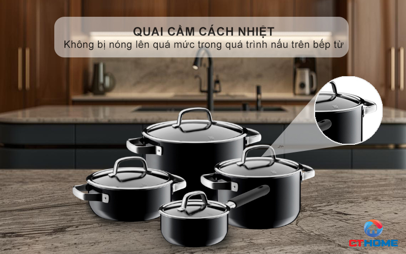 Quai cầm cách nhiệt, thiết kế vuông nhẹ nhàng