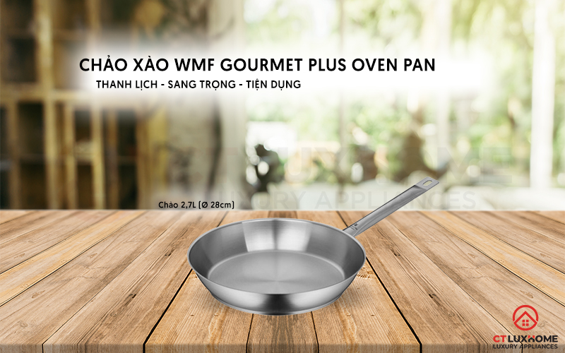 CHẢO RÁN WMF GOURMET PLUS 28CM 0728286031 THÉP KHÔNG GỈ 1