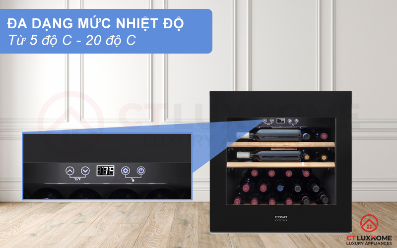 Đa dạng mức điều chỉnh nhiệt độ