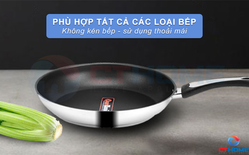 Sử dụng được trên mọi loại bếp thoải mái nấu nướng