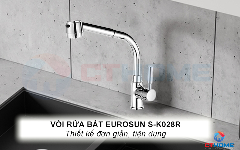 Thiết kế vòi tinh tế, thân vòi dạng bo tròn