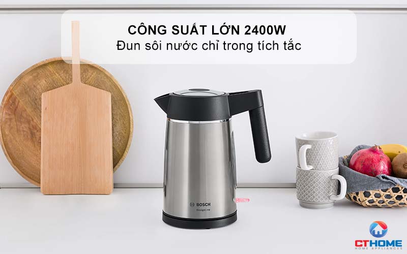 ẤM ĐUN NƯỚC SIÊU TỐC BOSCH TWK5P480 DESIGNLINE 2400W 2