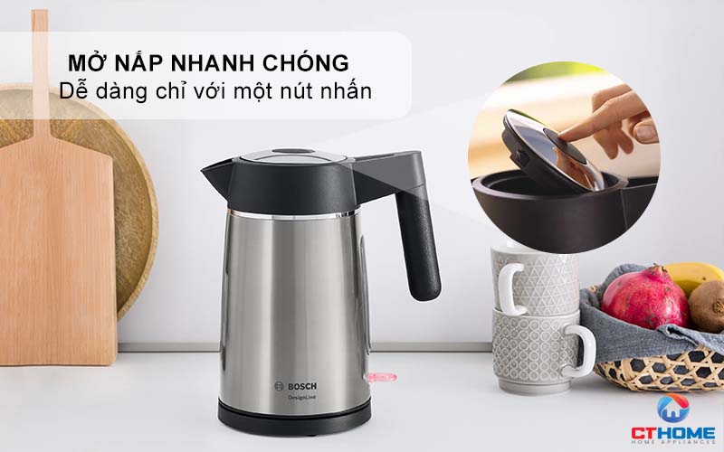 ẤM ĐUN NƯỚC SIÊU TỐC BOSCH TWK5P480 DESIGNLINE 2400W 7
