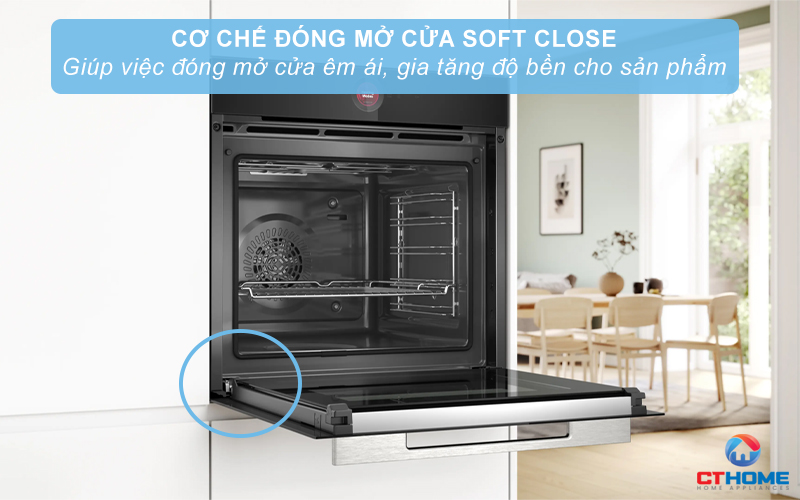 LÒ NƯỚNG ÂM TỦ BOSCH HBG7241B1 SERIE 8 THỦY PHÂN 71 LÍT MÀU ĐEN 2