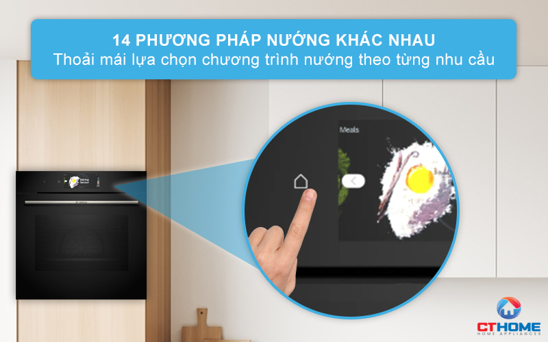 LÒ NƯỚNG ÂM TỦ BOSCH HBG7784B1 SERIE 8 71L 5