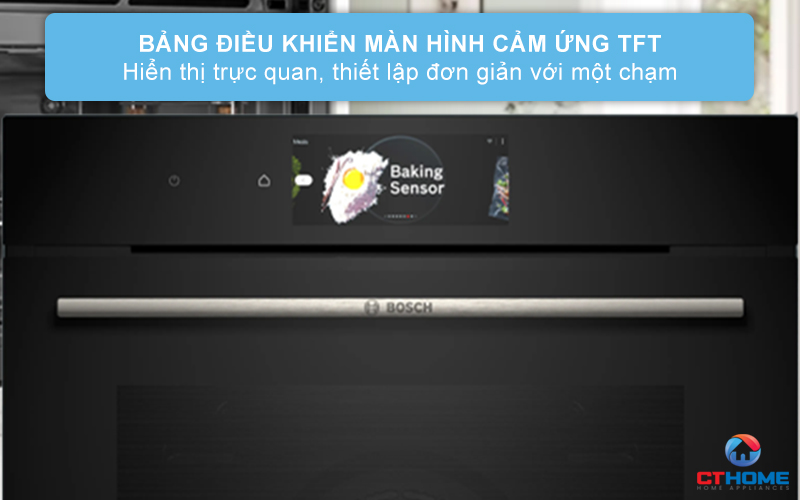 LÒ NƯỚNG ÂM TỦ BOSCH HBG7784B1 SERIE 8 71L 3