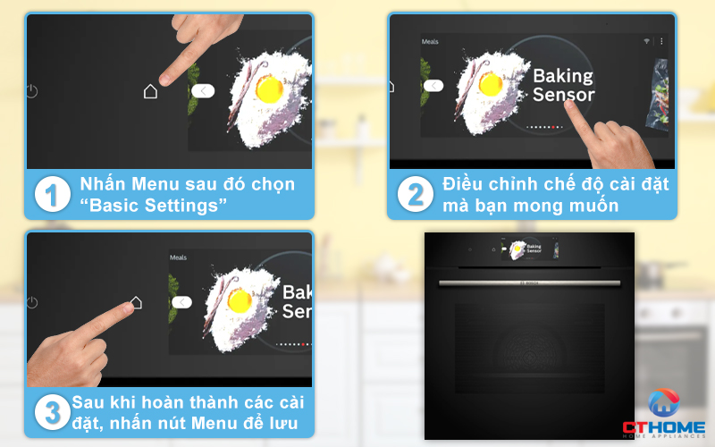 LÒ NƯỚNG ÂM TỦ BOSCH HBG7784B1 SERIE 8 71L 14