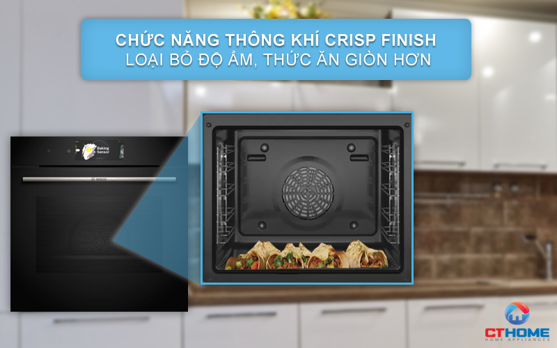 LÒ NƯỚNG ÂM TỦ BOSCH HBG7784B1 SERIE 8 71L 7