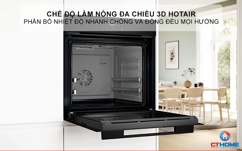 Công nghệ nướng 3D Hot Air, khí nóng đa chiều
