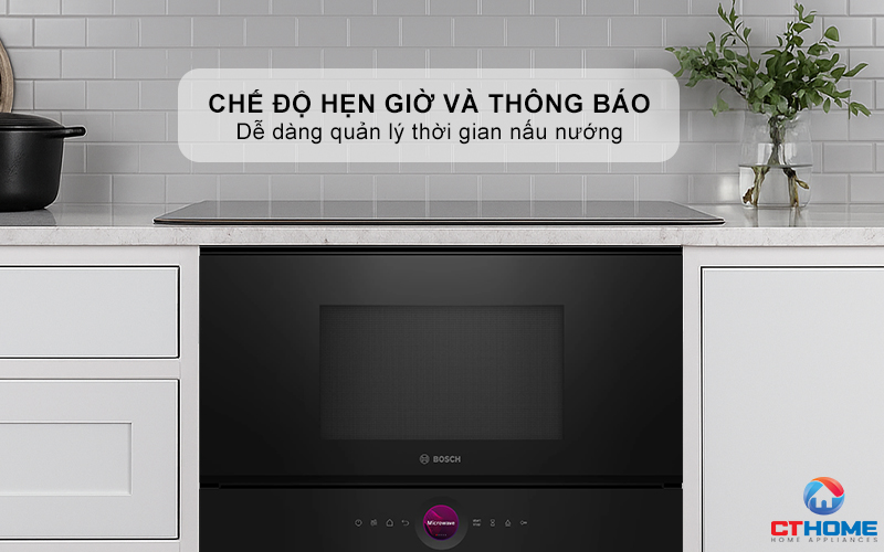 Chế độ hẹn giờ có thông báo dễ dàng quản lý thời gian nướng