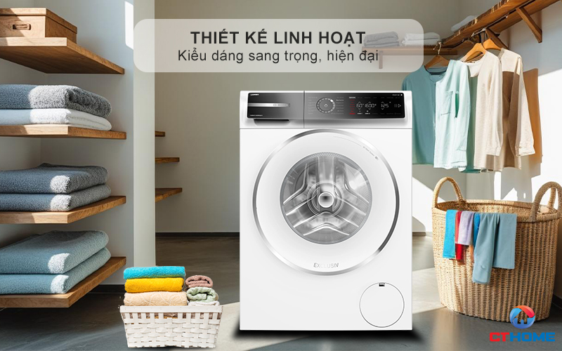 MÁY GIẶT CỬA TRƯỚC BOSCH WGB266A90 SERIES 8 11KG MÀU TRẮNG I-DOS 1