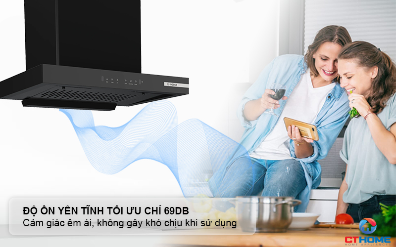 Độ ồn 69dB ở mức công suất 1 tạo cảm giác êm ái, không gây khó chịu khi dùng