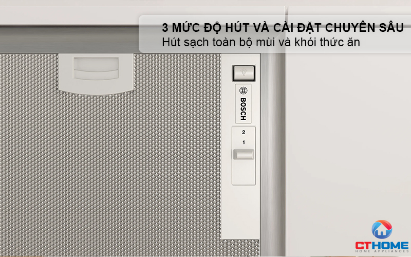 3 mức độ hút và cài đặt chuyên sâu 