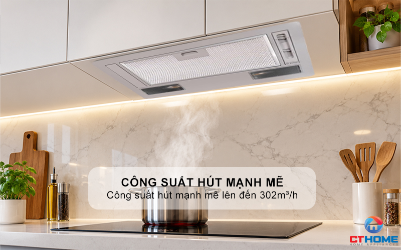 MÁY HÚT MÙI ÂM TỦ CANOPY BOSCH DLN53AA70 SERIE 2 MÀU XÁM NGANG 53CM 2