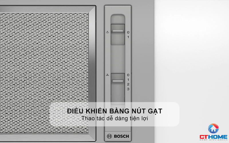 MÁY HÚT MÙI ÂM TỦ CANOPY BOSCH DLN53AA70 SERIE 2 MÀU XÁM NGANG 53CM 4