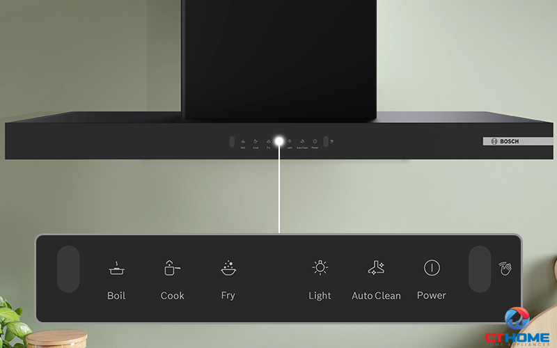 Công nghệ cảm biến vẫy tay Gesture Control lựa chọn công suất và chức năng mà không cần chạm