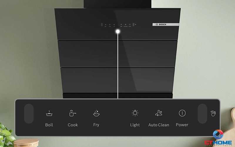 Công nghệ cảm biến vẫy tay Gesture Control lựa chọn công suất và chức năng mà không cần chạm