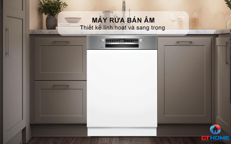 MÁY RỬA BÁT BÁN ÂM BOSCH SMI4EVS08E SERIES 4  1
