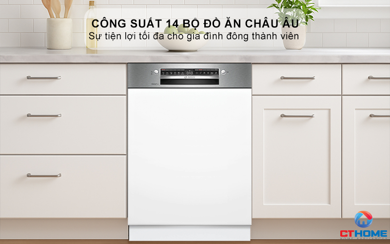 MÁY RỬA BÁT BÁN ÂM BOSCH SMI4EVS08E SERIES 4  3