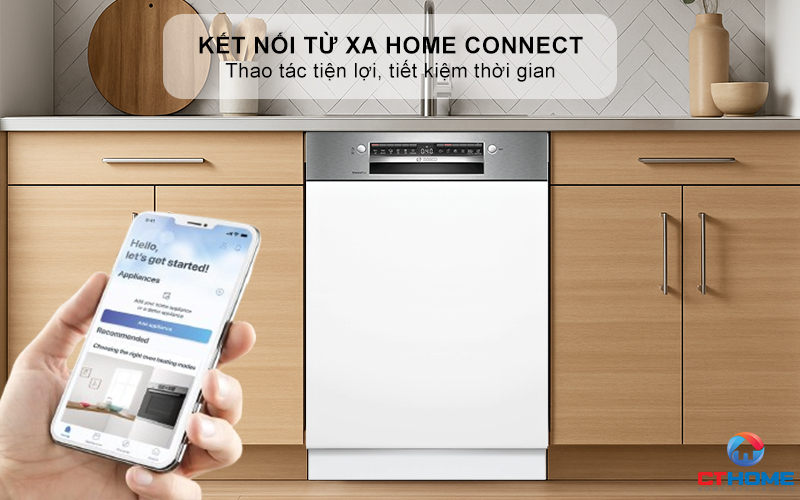 MÁY RỬA BÁT BÁN ÂM BOSCH SMI4EVS08E SERIES 4  5