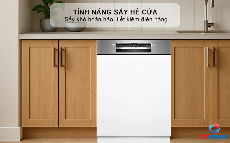 MÁY RỬA BÁT BÁN ÂM BOSCH SMI4EVS08E SERIES 4  6