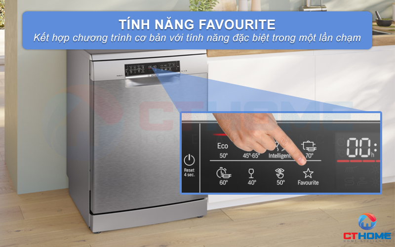MÁY RỬA BÁT ĐỘC LẬP BOSCH SMS6ZCI03E SERIE 6 14 BỘ SẤY ZEOLITH 6