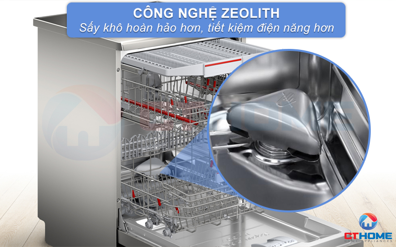 MÁY RỬA BÁT ĐỘC LẬP BOSCH SMS6ZCI03E SERIE 6 14 BỘ SẤY ZEOLITH 5
