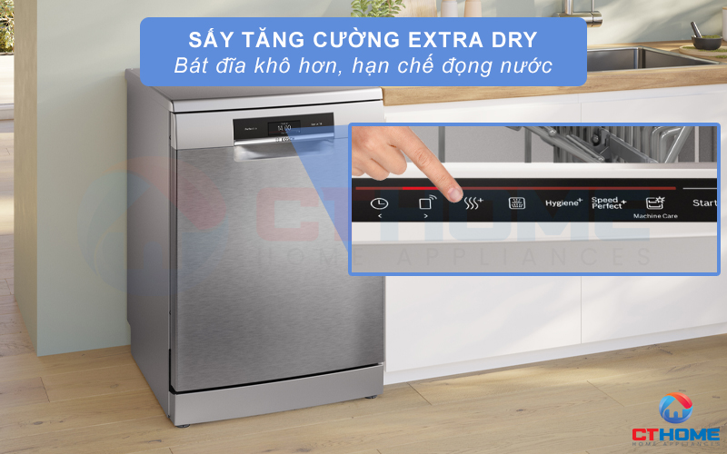 MÁY RỬA BÁT ĐỘC LẬP BOSCH SMS8TCI04E SERIE 8 SẤY ZEOLITH 9