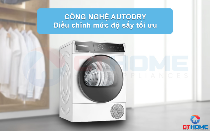 MÁY SẤY BOSCH SERIE 8 WQB246C40 HEATPUMP 9KG 14