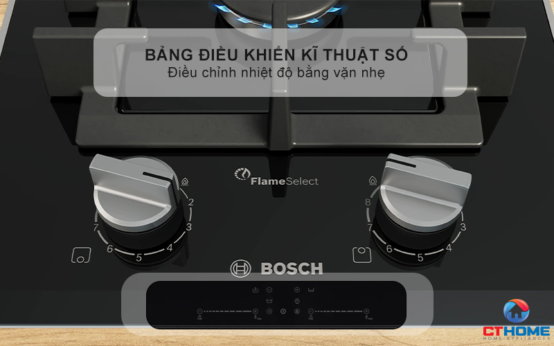 BẾP GAS 2 VÙNG NẤU BOSCH PRB3A6I40 MÀU ĐEN SERIES 8 4