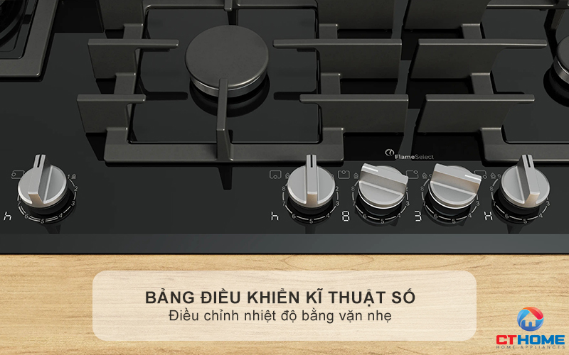 BẾP GAS 5 VÙNG NẤU BOSCH PRS9A6H40 MÀU ĐEN SERIES 8 4