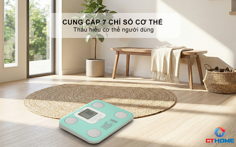 Cân TANITA BC-859 LB20 cung cấp 7 chỉ số cơ thể khác nhau