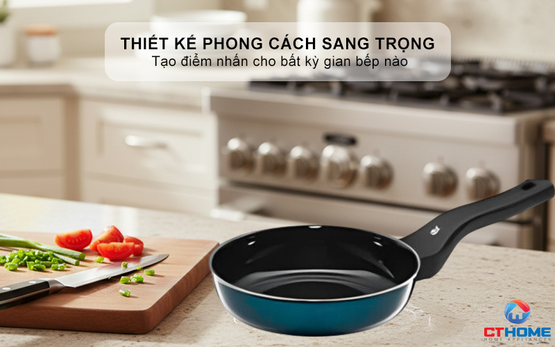 CHẢO RÁN WMF FUSIONTEC FRYING PAN 20CM COMPACT PETROL 0517385290 1