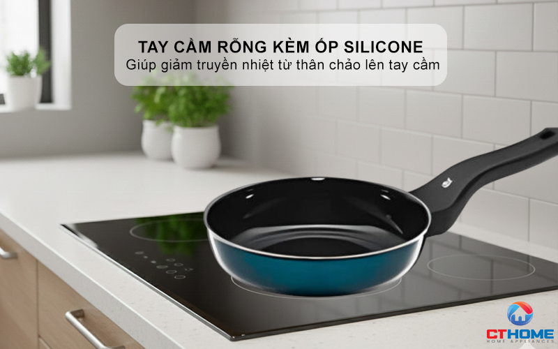 CHẢO RÁN WMF FUSIONTEC FRYING PAN 20CM COMPACT PETROL 0517385290 5