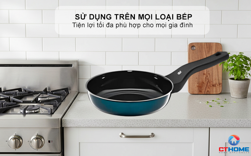 CHẢO RÁN WMF FUSIONTEC FRYING PAN 20CM COMPACT PETROL 0517385290 6