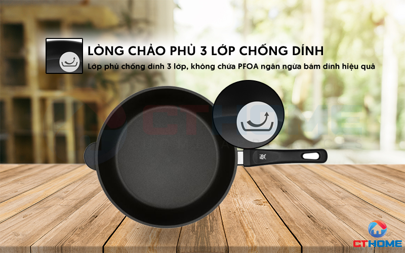 CHẢO CHỐNG DÍNH WMF STEWING PAN 28CM - 0589884291 2