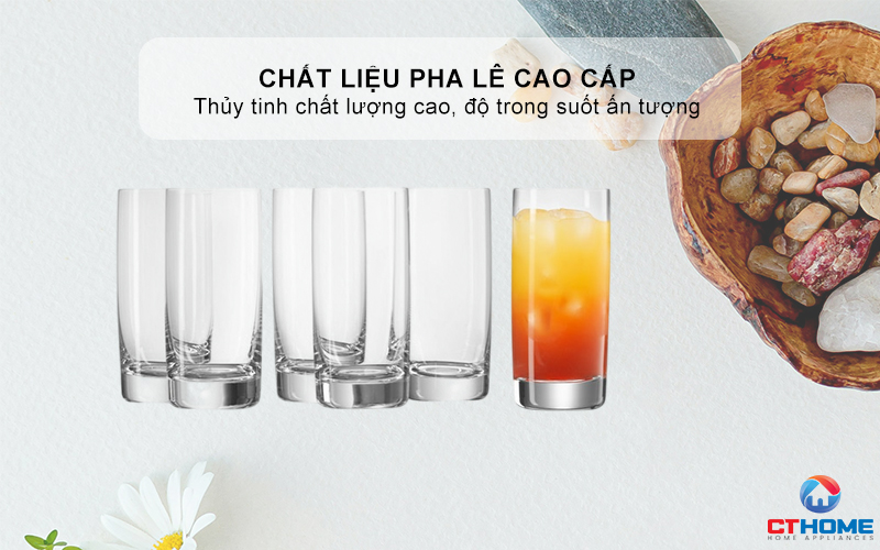 BỘ 6 CỐC CHÉN WMF LONG DRINK GLASS 6PC 0907379990  4